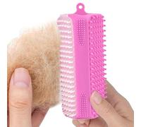 Spazzola da toilette per animali - Spazzola ergonomica per cani, strumento di pulizia profonda a forma triangolare morbida per cuccioli gatti e razze piccole e medie