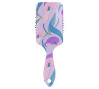 Spazzola delicata rosa viola Calla Lily Flowers per capelli lisci Spazzola massaggiante per cuoio capelluto progettata per asciugare il phon con manico ergonomico cepillos para cabello