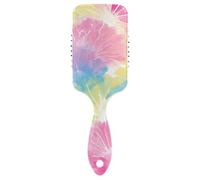Spazzola delicata vibrante tie-dye esplosione di colore per cuoio capelluto dritto spazzola massaggiatore per tutti i tipi di capelli con manico ergonomico cepillo para peinar