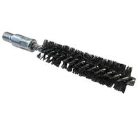 Spazzola detergente con filettatura, impugnatura ergonomica e setole resistenti, ideale per sbloccare tubi e pulire gli scarichi.