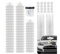 Spazzola detergente tazza - strumenti di vernice riutilizzabili, kit di pittura per auto | Contenitore per di lavaggio a trasparente, include 50 coperchi, 20 tappi di tenuta