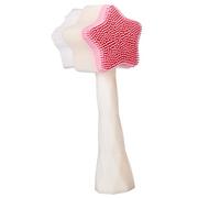 Spazzola Detergente Viso a Stella Doppia Faccia in Abs Rosa | Portatile e Leggera, per Viaggio e Outdoor, Adatta a Corpo e Pelle, per Donna e Uso Quotidiano Colore Casuale