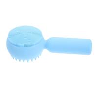 Spazzola Detergente Viso in Silicone Setole Blu Manuale | Pulizia Delicata, Struttura Elastica e Proprietà Antibatteriche, Adatta a Tutti i Tipi di Pelle