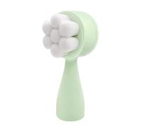 Spazzola detergente viso manuale 2 in 1 con setole morbide, spazzola detergente viso bifacciale in silicone, pulisce a fondo i pori, esfolia, rimuove il trucco e massaggia