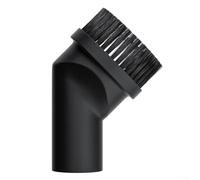 Spazzola di aspirazione per aspirapolvere Bosch serie GAS, design rotondo con setole morbide per mobili e detriti secchi, adatta per connettore da 35 mm, struttura in plastica nera per pulizia casa e