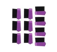 Spazzola di controllo dei capelli con pettine a coda di metallo, spazzola per capelli a doppia faccia, spazzola per toilette morbida