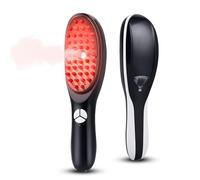 Spazzola di cura dei capelli luce rossa/blu, pettine multifunzionale - massaggiatore 3D testa, atomizzazione a vibrazione ultrasonica, pettine elettrico per capelli a vapore