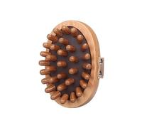 Spazzola di massaggio portatile del legno di sandalo, strumenti di massaggio del meridiano del corpo della testa del collo