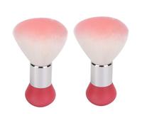 Spazzola di polvere per chiodi, 2pcs spazzola barbiere Spoltura di capelli rotti per capelli per taglio della frangia che taglia la barba tagliare i capelli rotti rotti (Rosa)
