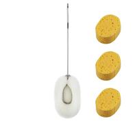 Spazzola di pulizia con manico in acciaio inox, spazzola per la pulizia delle bottiglie d'acqua Spazzola per la pulizia delle bottiglie d'acqua spazi STesta di spazzola ecologica 3pz