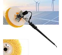 Spazzola di pulizia efficiente del pannello solare con la barra di lunghezza regolabile, doppia macchina di pulizia solare di potenza per una manutenzione fotovoltaica migliorata, ideale per l'uso est
