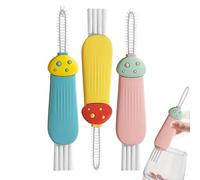 Spazzola Di Pulizia Per Coperchi Di Tazze | Pulitore Portatile Bottiglia di Acqua - Spazzola per Ciotola Casseruola Spazi Limitati | Utensile Cucina Casa Viaggi Bancone