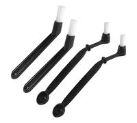 Spazzola di Pulizia per Macchina Caffè con Angolo - Set 4 Pezzi per Coffee Grinder, Espresso, Lontano da Acqua Calda - Setola Dura per Casa e Ufficio