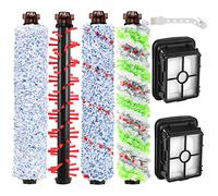 Spazzola di ricambio Crosswave e filtro Crosswave 1866 compatibile con aspirapolvere Bissel Crosswave 1785 2306 2551 2306A serie, include 1 set multi superficie in legno pavimento area tappeto rotoli