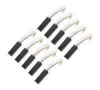 Spazzola di ricambio multifunzionale in carbonio, Spazzole di carbone for motore elettrico for sega circolare, trapano a percussione, soffiatore, smerigliatrice angolare, 6x6x20 mm, confezione da 10.