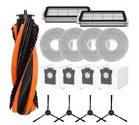 Spazzola di ricambio per robot aspirapolvere, kit di accessori per Cecotec per Conga X70, filtro mop panno di ricambio per efficienza di pulizia (A)