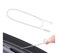 Spazzola di scarico flessibile, sottile per tettuccio apribile automobilistico, con cavo in metallo esteso, pratico bastone per sbloccare il tubo, design con filo leggero, pratico gadget per la cura