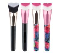 Spazzola di trucco a forma di cuore delle setole morbide per la spazzola di trucco di sguardo naturale di applicazione del correttore della crema liquida e