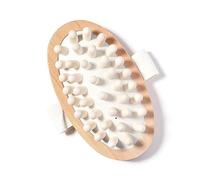 Spazzola dimagrante in legno naturale per massaggi - Wet & Dry doppio uso grasso corporeo spazzola + pettine per massaggio del cuoio capelluto da bagno brucia grassi e rimozione dei grassi.