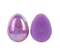 Spazzola districante a forma di uovo cuscino d'aria strumento per capelli viola glitter palmo impugnatura per capelli bagnati o asciutti pettinatura ondulata capelli lisci casa bagno kit da viaggio 1