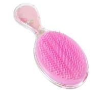 Spazzola Districante per Bambina, Rosa, Portatile, in Tpee | Design Carino e Delicato, Leggera e Resistente, Non Irrita Cuoio Capelluto, per Casa e Regalo