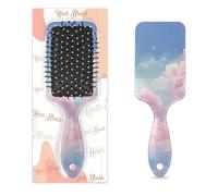 Spazzola districante per capelli bagnati e asciutti, cielo surreale con nuvole, pettini da sogno con cuscino d'aria, per donne, uomini, ragazzi, ragazze, bambini, spazzola massaggiante per capelli
