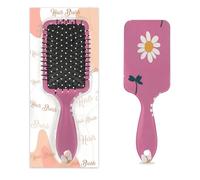 Spazzola districante per capelli bagnati e asciutti, margherita libellula rosa, semplice pettine a cuscino d'aria per donne, uomini, ragazzi, ragazze, bambini, spazzola massaggiante per capelli ricci