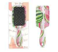 Spazzola districante per capelli bagnati e asciutti, pettine per capelli ricci o lisci con frutta estiva e anguria, per donne, uomini, ragazzi, ragazze, bambini, massaggianti