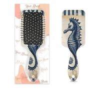 Spazzola districante per capelli bagnati e asciutti, stile retrò, con ippocampo oceano, cuscino d'aria, pettini per donne, uomini, ragazzi, ragazze, bambini, spazzola massaggiante per capelli ricci o