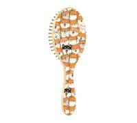 Spazzola districante per capelli bagnati, per tutti i tipi di capelli, setole morbide che scorrono attraverso i grovigli con facilità, linea Corgi arancione nero per capelli bagnati e asciutti