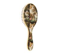 Spazzola districante per capelli bagnati, per tutti i tipi di capelli, setole morbide che scorrono attraverso i grovigli con facilità bellissimi tre gatti per capelli bagnati e asciutti