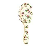 Spazzola districante per capelli bagnati, per tutti i tipi di capelli, setole morbide che scorrono attraverso i grovigli con facilità grazie al motivo mirtillo rosso per capelli bagnati e asciutti