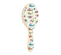 Spazzola districante per capelli bagnati, tutti i tipi di capelli, setole morbide che scivolano attraverso i grovigli con facilità, simpatica pianta blu, rossa, verde, per capelli bagnati e asciutti