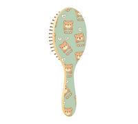 Spazzola districante per capelli bagnati, tutti i tipi di capelli, setole morbide che scivolano attraverso i grovigli con facilità, graziosa linea di orsacchiotto disegnata a mano, per capelli bagnati