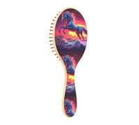 Spazzola districante per capelli bagnati, tutti i tipi di capelli, setole morbide scivolano attraverso i grovigli con facilità unicorno viola tramonto per capelli bagnati e asciutti