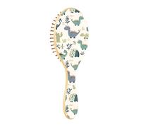 Spazzola districante per capelli bagnati, tutti i tipi di capelli, setole morbide scivolano attraverso i grovigli con facilità con erba di cactus, simpatico dinosauro per capelli bagnati e asciutti