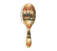 Spazzola districante per capelli bagnati, tutti i tipi di capelli, setole morbide scivolano attraverso i grovigli con facilità tre simpatici gnomi per capelli bagnati e asciutti