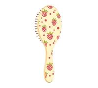 Spazzola districante per capelli bagnati, tutti i tipi di capelli, setole morbide scivolano attraverso i grovigli con facilità a pois rossi fragola per capelli bagnati e asciutti