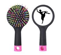 Spazzola districante per capelli con base a cuscino per ballerina, per performance artistiche, saloni sportivi