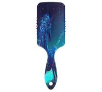 Spazzola districante per capelli con unicorno blu, spazzola per capelli sani, spazzola per capelli da viaggio