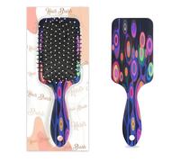Spazzola districante per capelli da uomo e donna, spazzola flessibile con setole morbide (apertura al neon)
