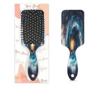 Spazzola districante per capelli da uomo e donna, spazzola flessibile con setole morbide (vortice interstellare)