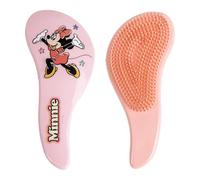 Spazzola districante per capelli Disney Minnie Mouse, design curvo carino e funzionale, per tutti i tipi di capelli, delicata sui nodi, per bambini e adulti