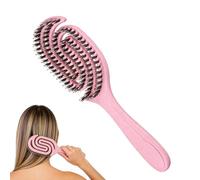 Spazzola districante per capelli ricci, con setole a scavate, strumento per massaggiare, lisciare, per capelli, per bambini, ragazze, donne, saloni, festival, viaggi, spa, toelettatura, feste