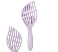 Spazzola districante per capelli | Set di spazzole districanti per capelli bagnati | Spazzola districante per capelli lisci con denti a due livelli e manico confortevole per capelli ricci per donne