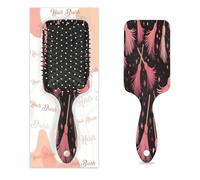 Spazzola districante per capelli unisex, spazzola flessibile con setole morbide (scopa rosa per Halloween)