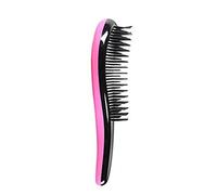 Spazzola districante portatile per adulti, mini pettine in plastica per bambini, multicolore, in ABS, antistatico, spazzola per capelli, rosa, nero