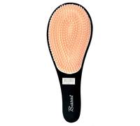 Spazzola Districante Sciogli Nodi per Capelli Professionale [NERO INTERNO PESCA] + IN OMAGGIO 1 forbice manicure Made in Italy