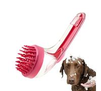 Spazzola Doccia per Cani,Accessorio Toelettatura Animali Domestici | Spazzola Massaggio Pet con Dispenser Sapone per Casa Piscina Spiaggia Gatti