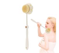 Spazzola Doccia Per Il Corpo - Scrub Indietro Con Manico Lungo,Setole Doppio Facciale Ad Alta Densità Rimozione dello Sporco per Donne Adulti Anziani Esfoliazione Cura dei Piedi e Indietro